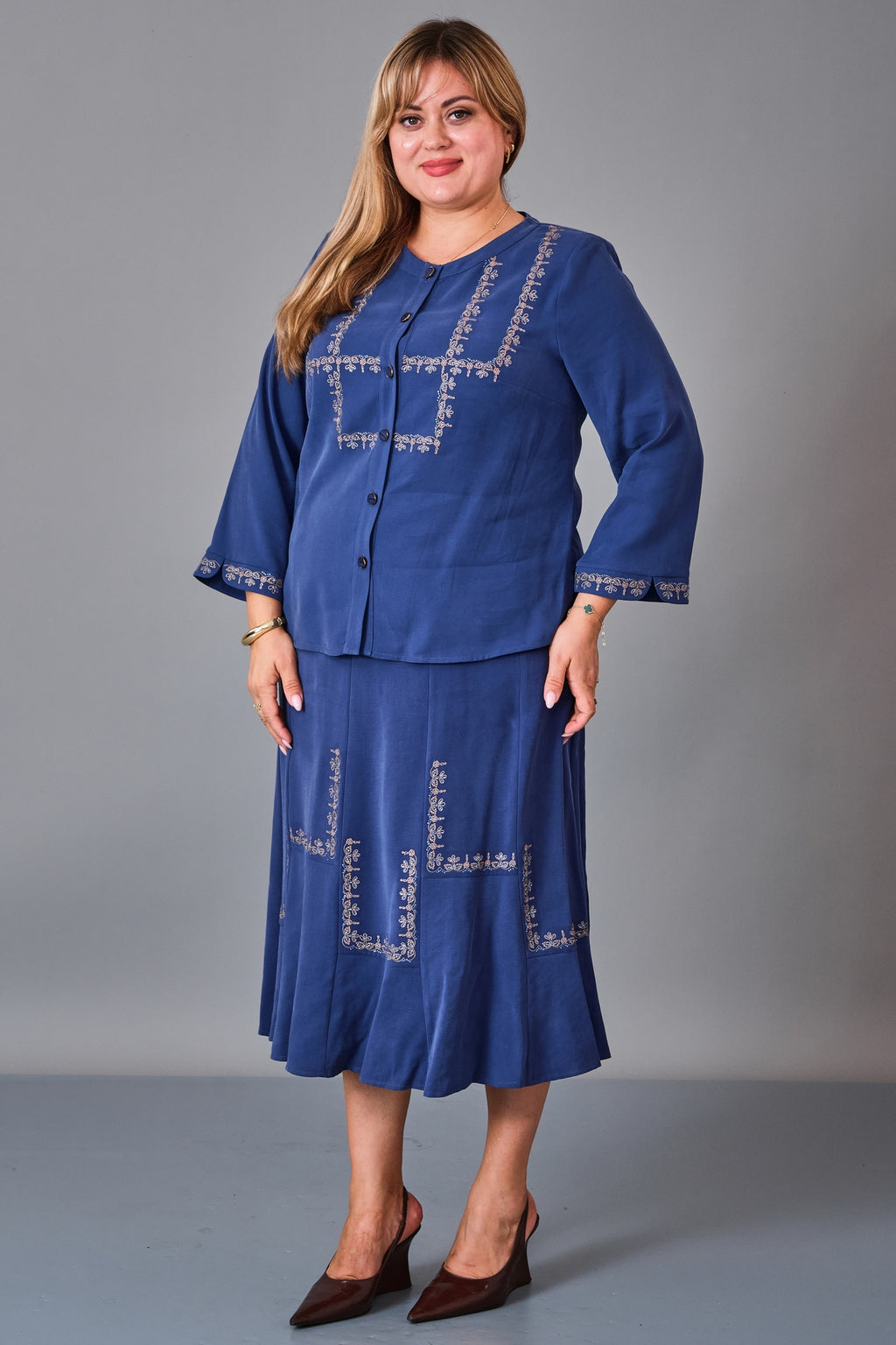 Gumanize - Plus Size Suit (GMZTK355-7888) - 8690200241338