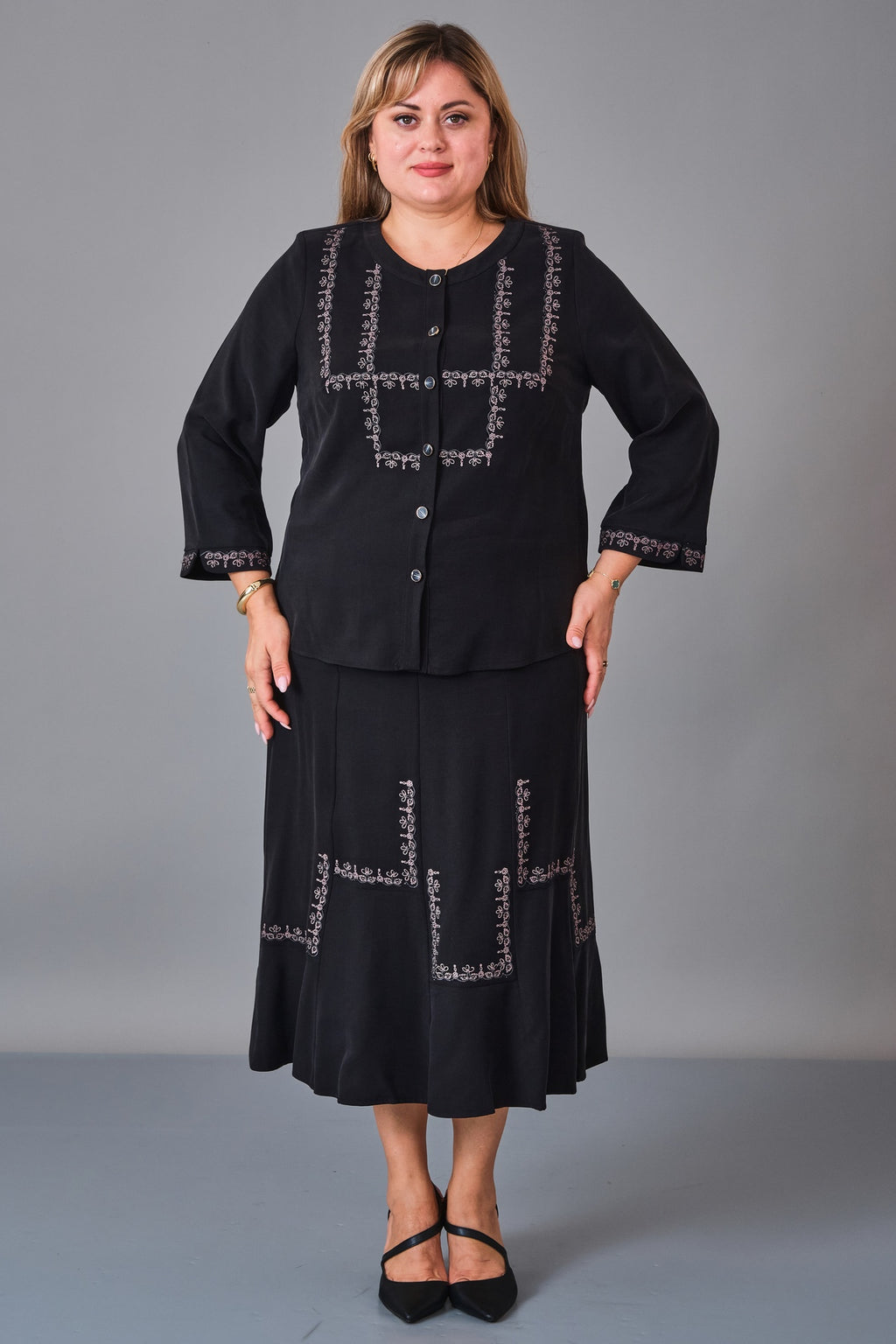 Gumanize - Plus Size Suit (GMZTK355-7888) - 8690200241345