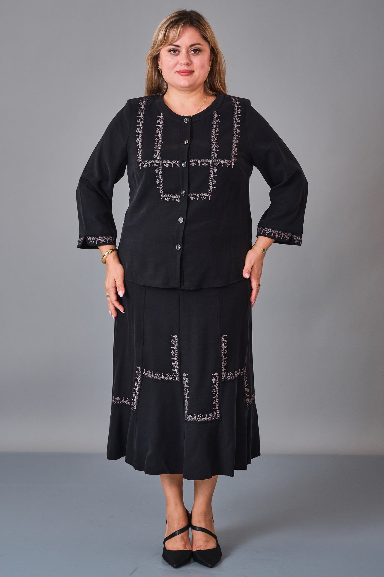 Gumanize - Plus Size Suit (GMZTK355-7888) - 8690200241345