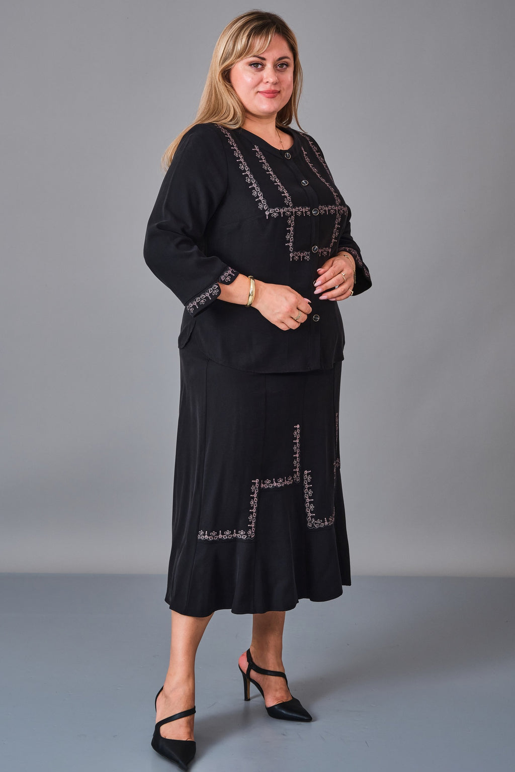 Gumanize - Plus Size Suit (GMZTK355-7888) - 8690200241345