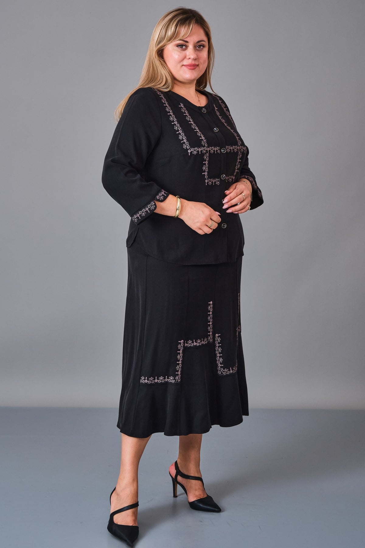 Gumanize - Plus Size Suit (GMZTK355-7888) - 8690200241345