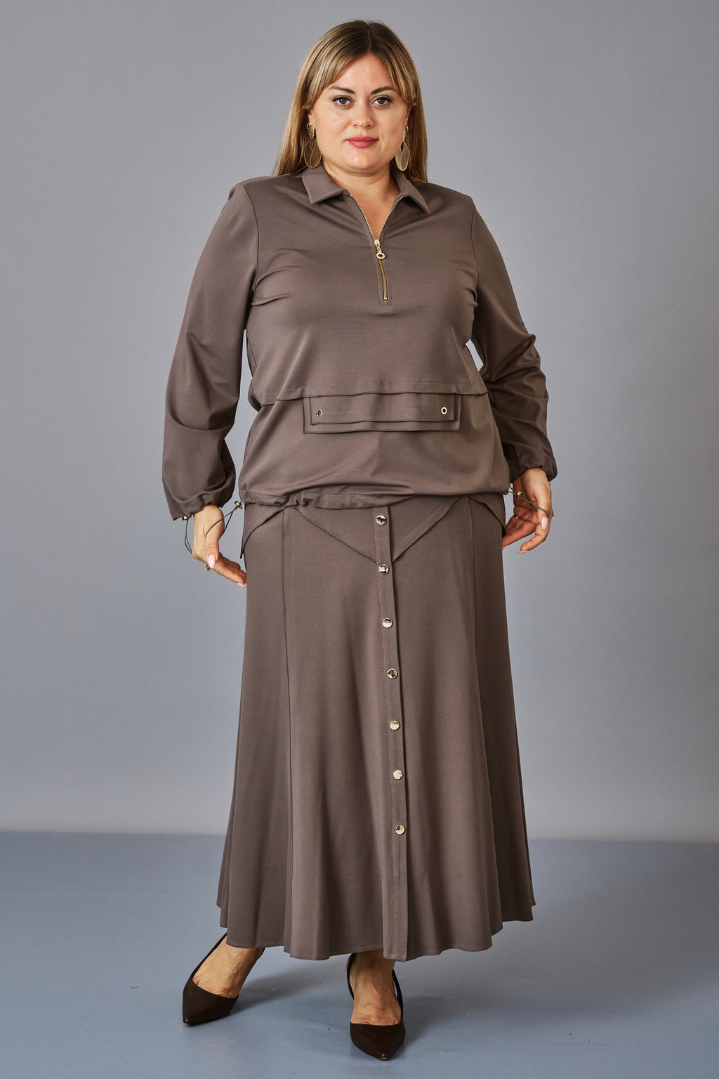 Gumanize - Plus Size Suit (GMZTK363-7867) - 8690200241376