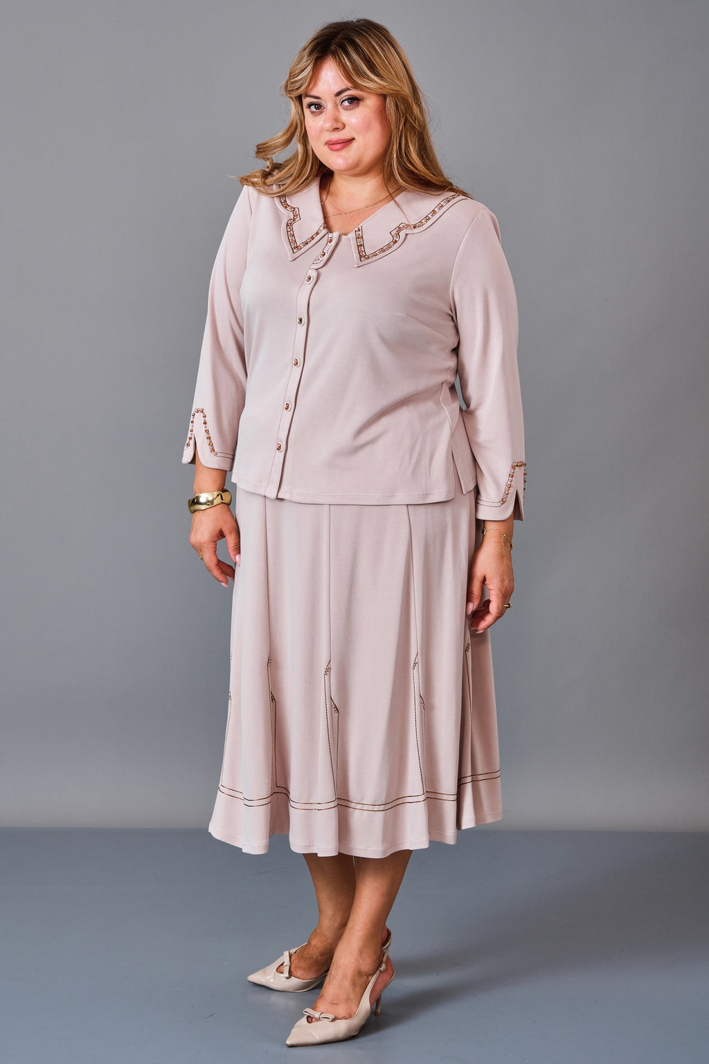 Gumanize - Plus Size Suit (GMZTK365-7848) - 8690200241413