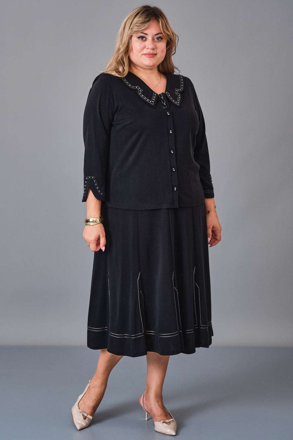 Gumanize - Plus Size Suit (GMZTK365-7848) - 8690200241420