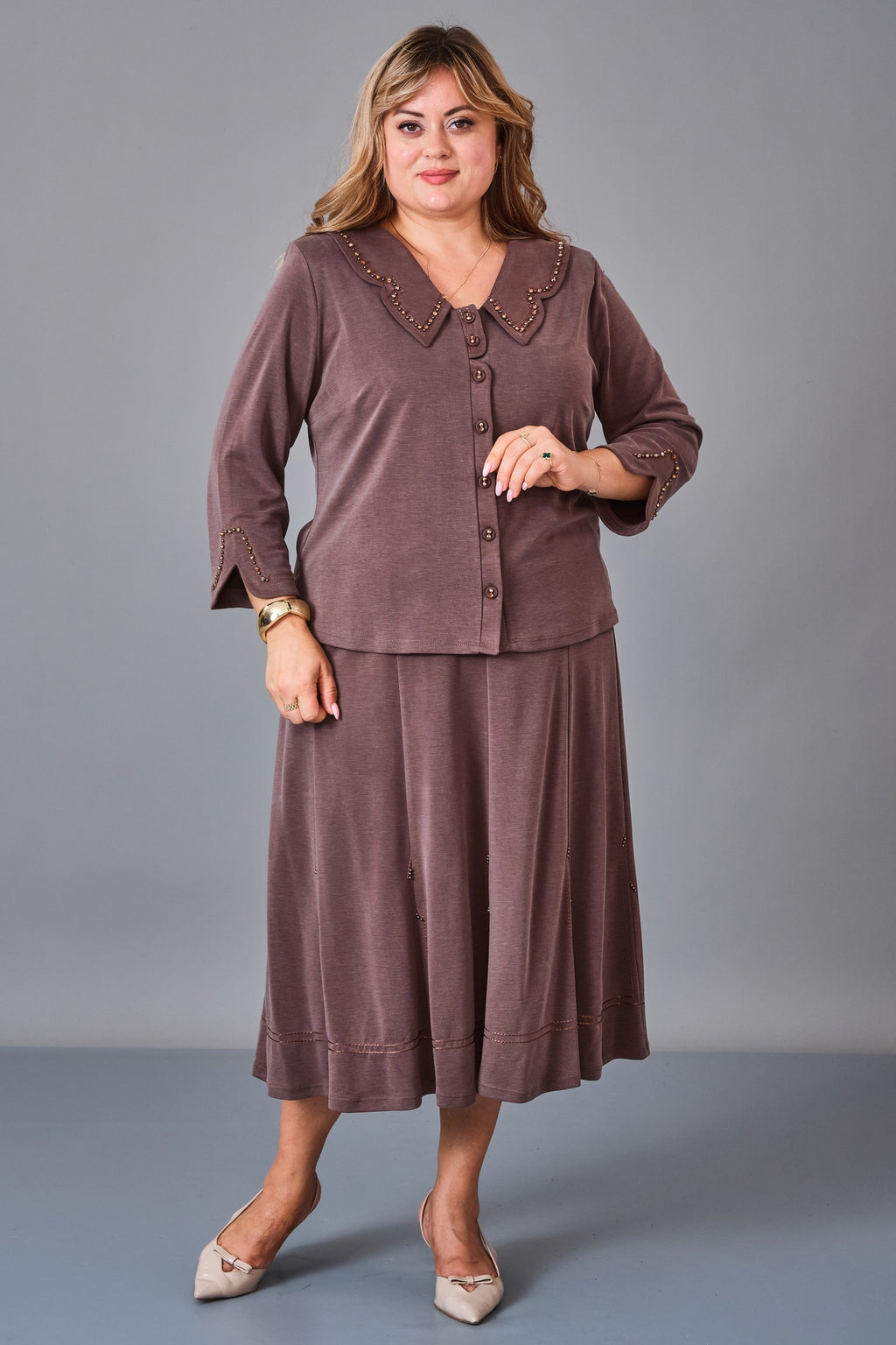 Gumanize - Plus Size Suit (GMZTK365-7848) - 8690200241444