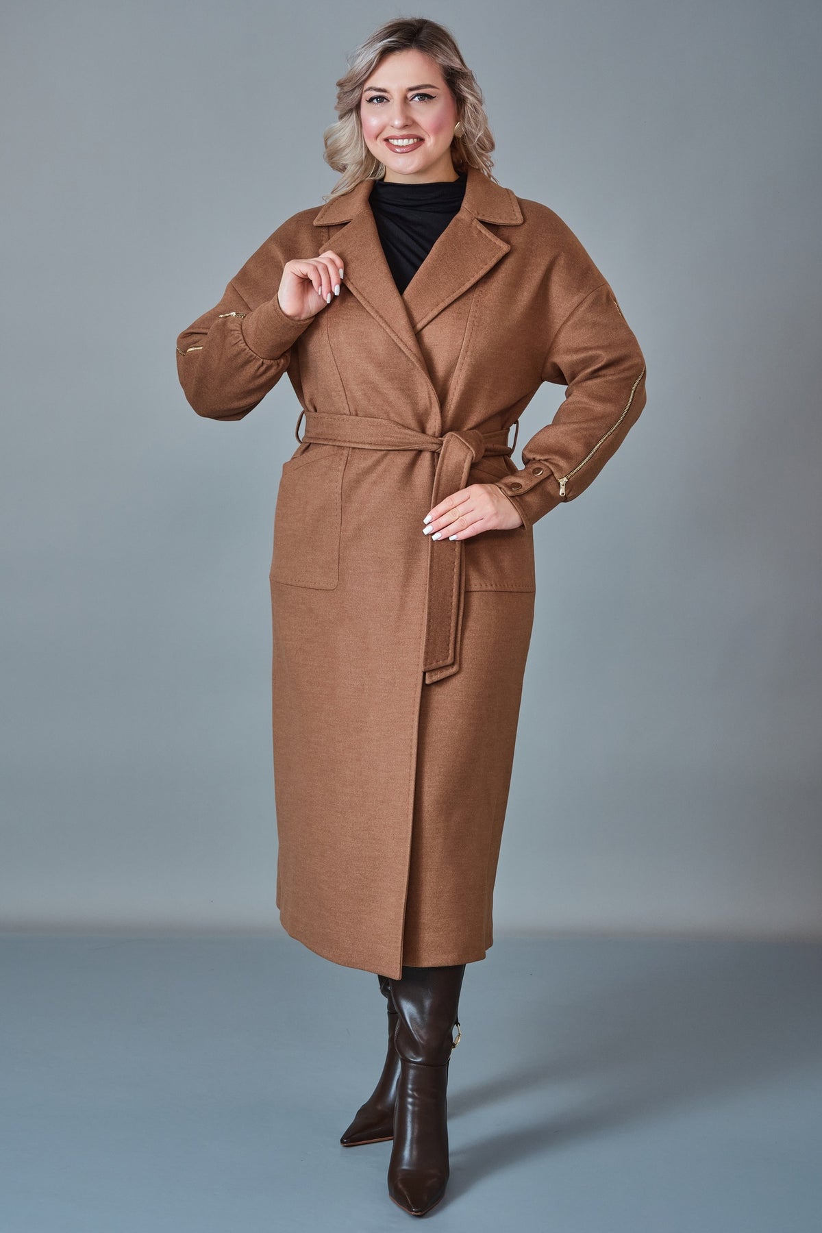 Jadem - Plus Size Coat (JDM27K8231)