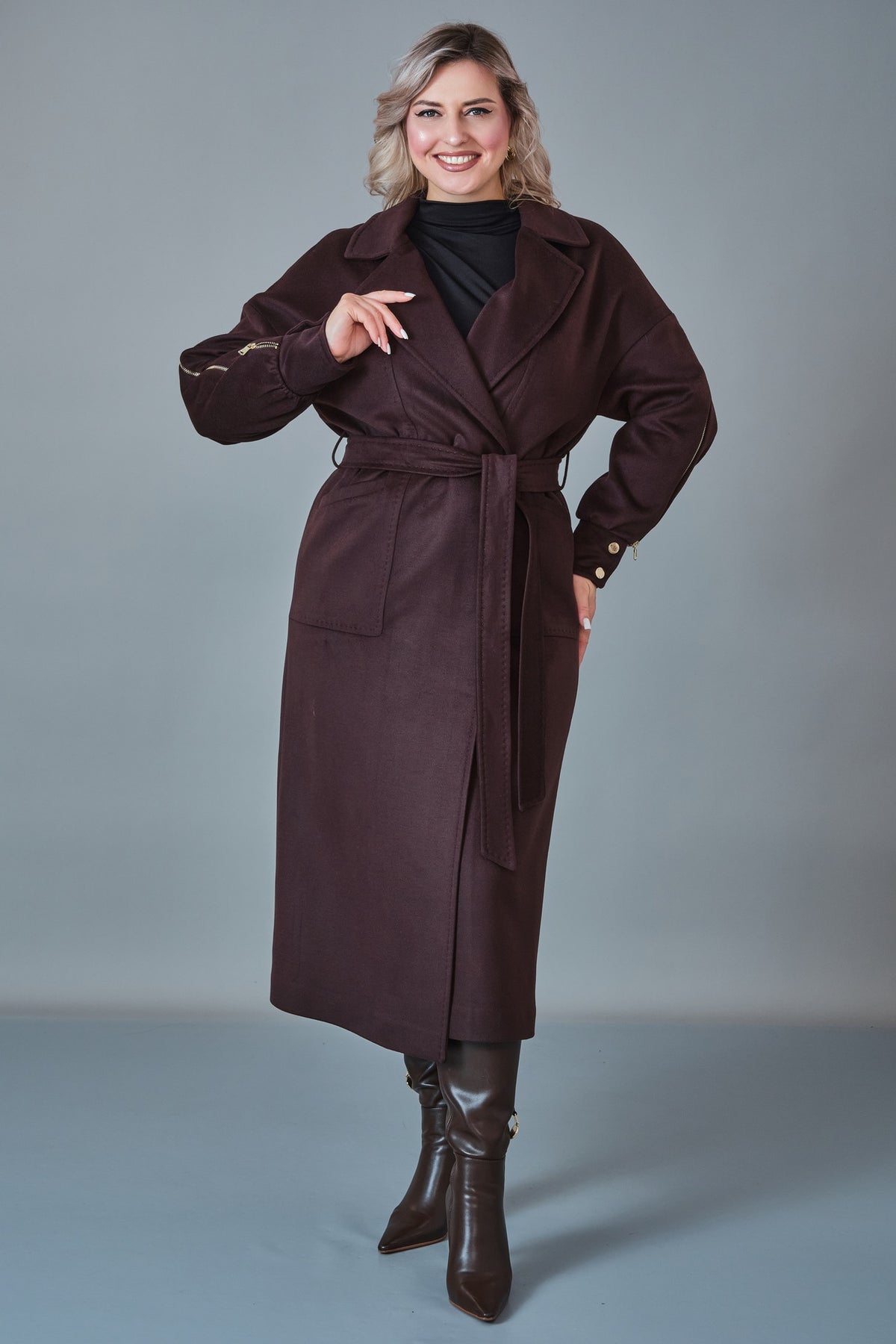 Jadem - Plus Size Coat (JDM27K8231)