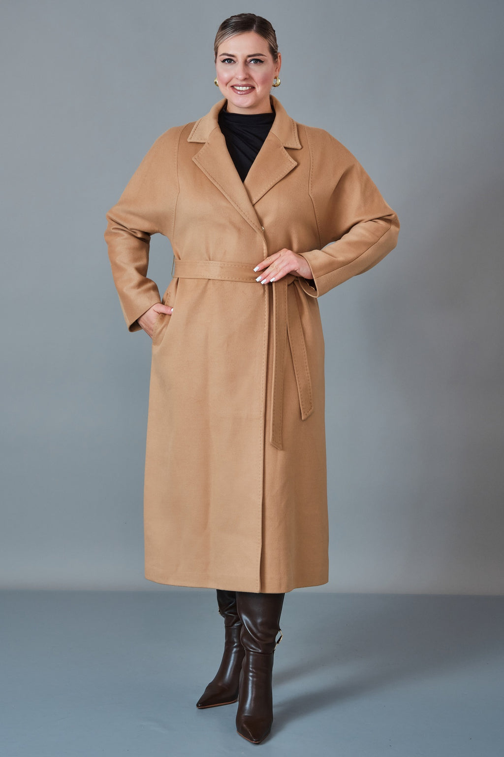 Jadem - Plus Size Coat (JDM27K4044-B)