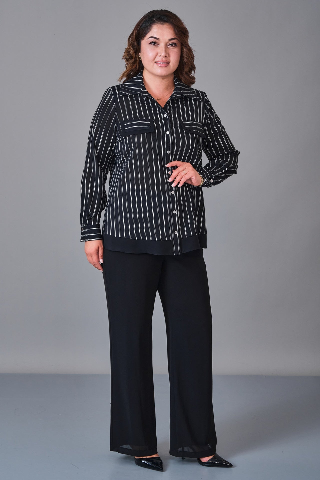 Kifayet - Plus Size Shirt (KFT27K18711) - 8690200242786