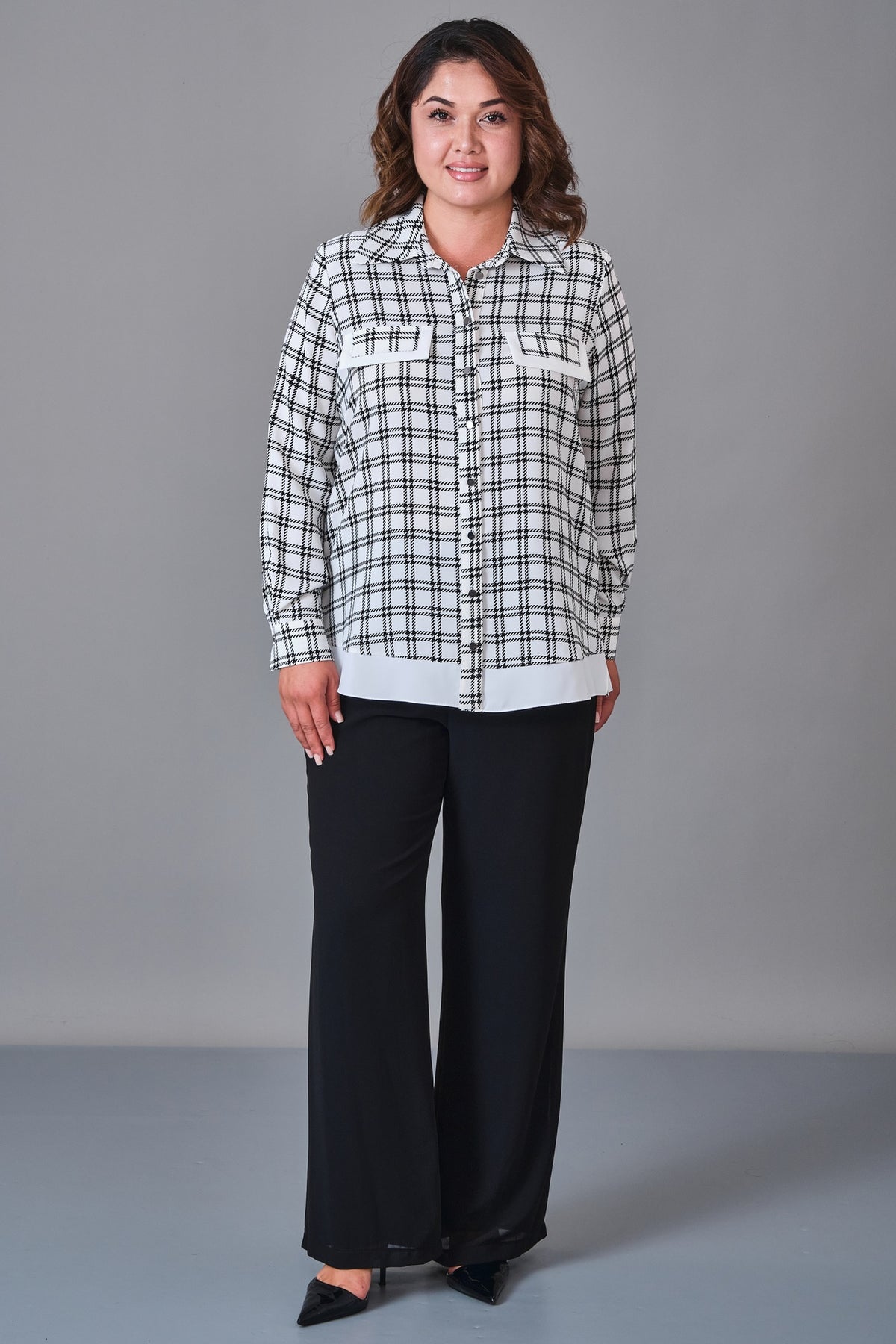 Kifayet - Plus Size Shirt (KFT27K18711) - 8690200242809