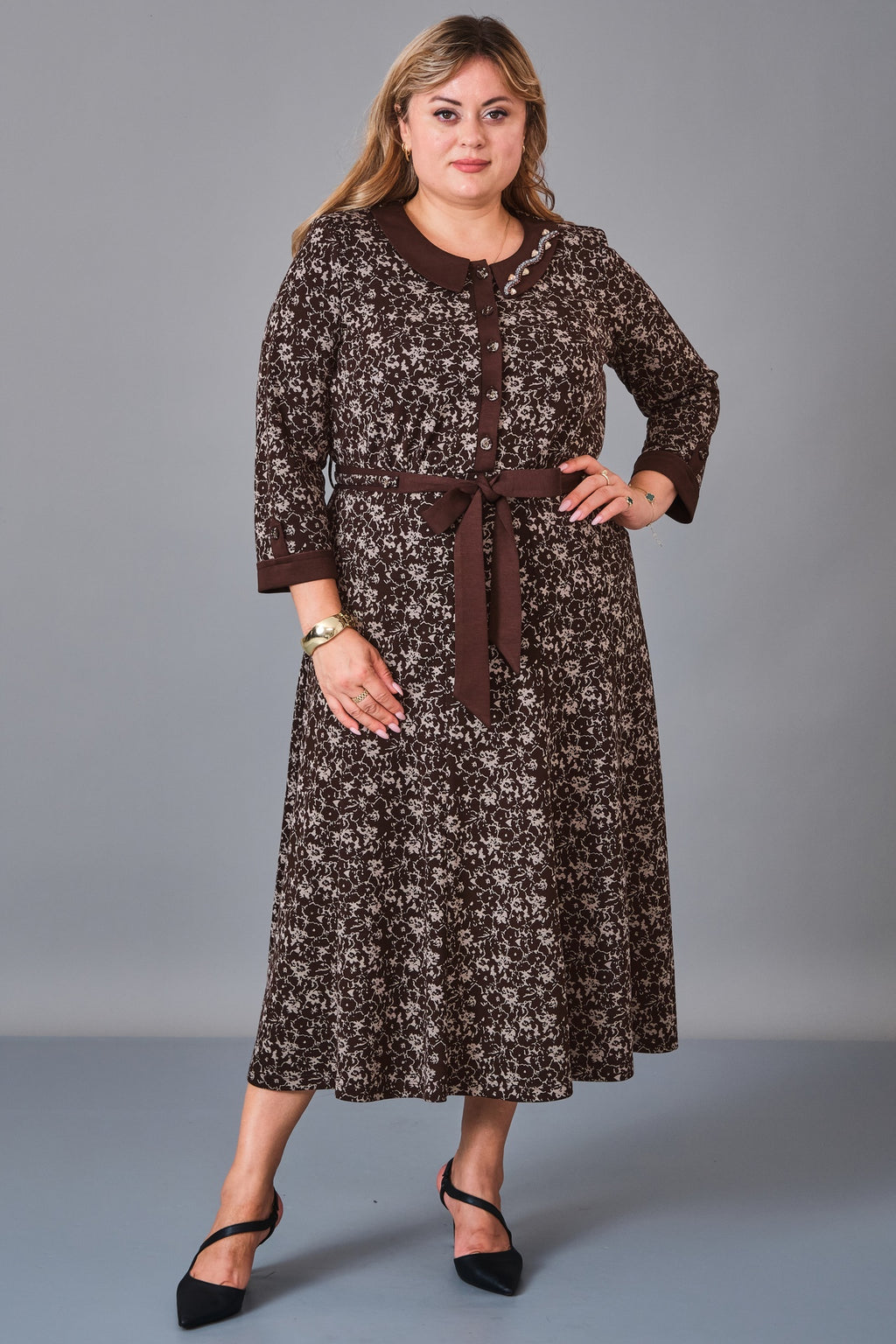 Gumanize - Plus Size Dress (GMZ2027-147-7896) - 8690200242885