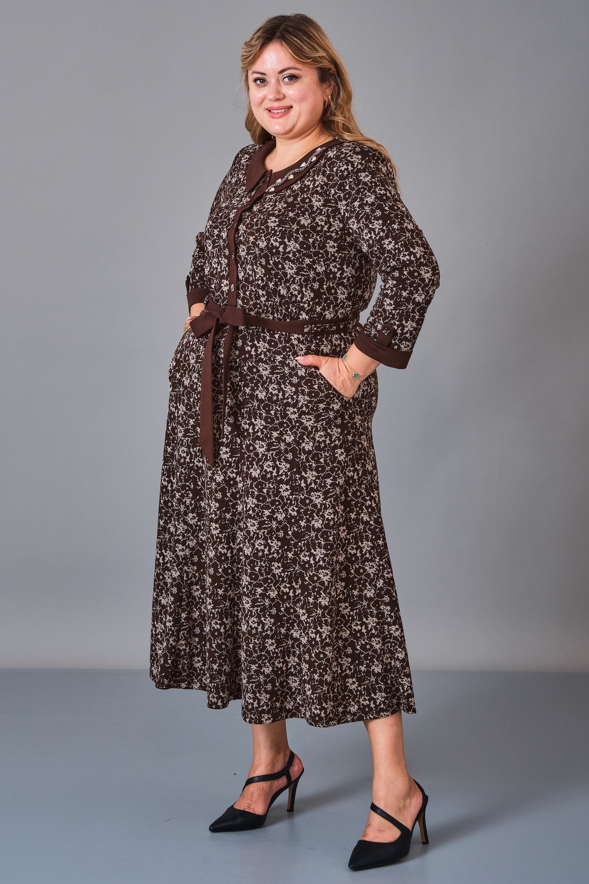 Gumanize - Plus Size Dress (GMZ2027-147-7896) - 8690200242885