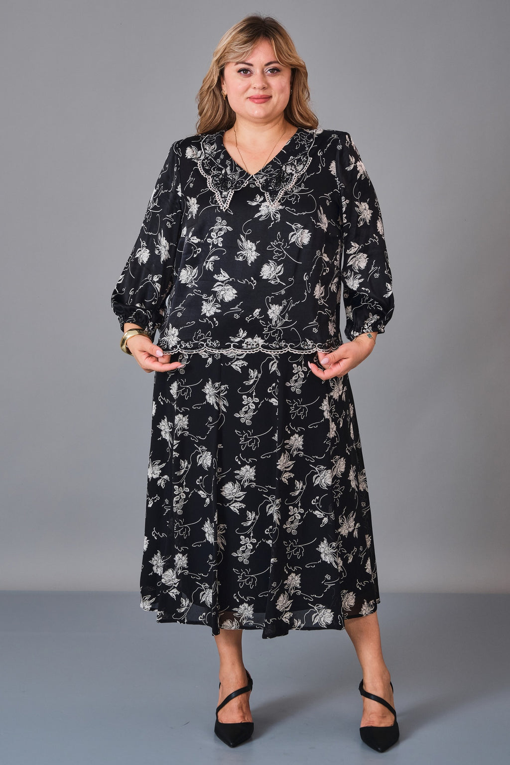 Gumanize - Plus Size Dress (GMZ2027-76-8425) - 8690200242892