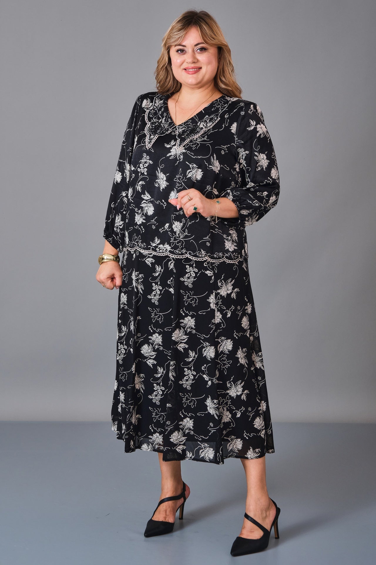 Gumanize - Plus Size Dress (GMZ2027-76-8425) - 8690200242892