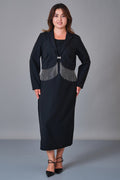 Dress Port - Plus Size Dress (DSP27K3667) - 8690200243028