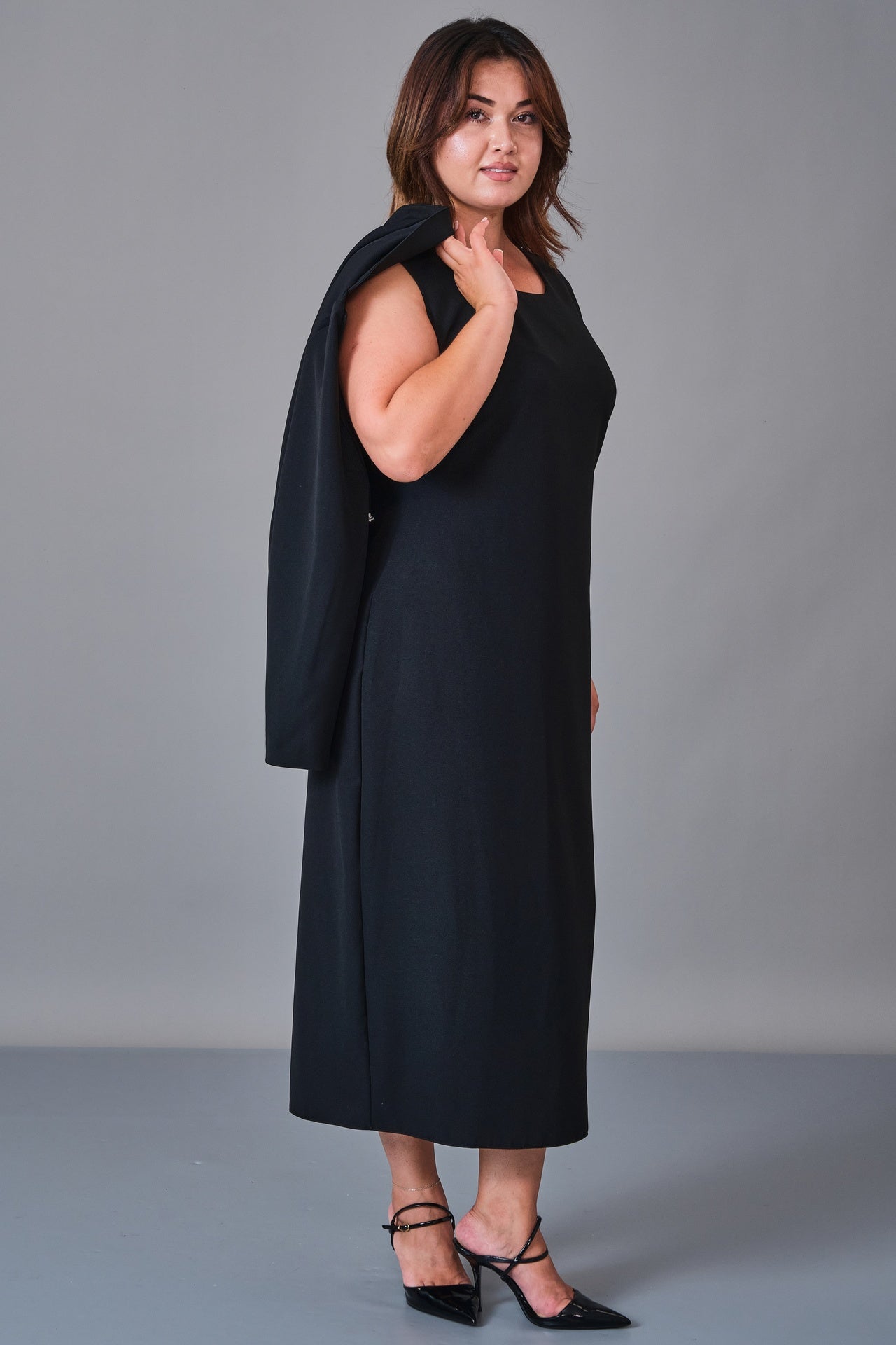 Dress Port - Plus Size Dress (DSP27K3667) - 8690200243028