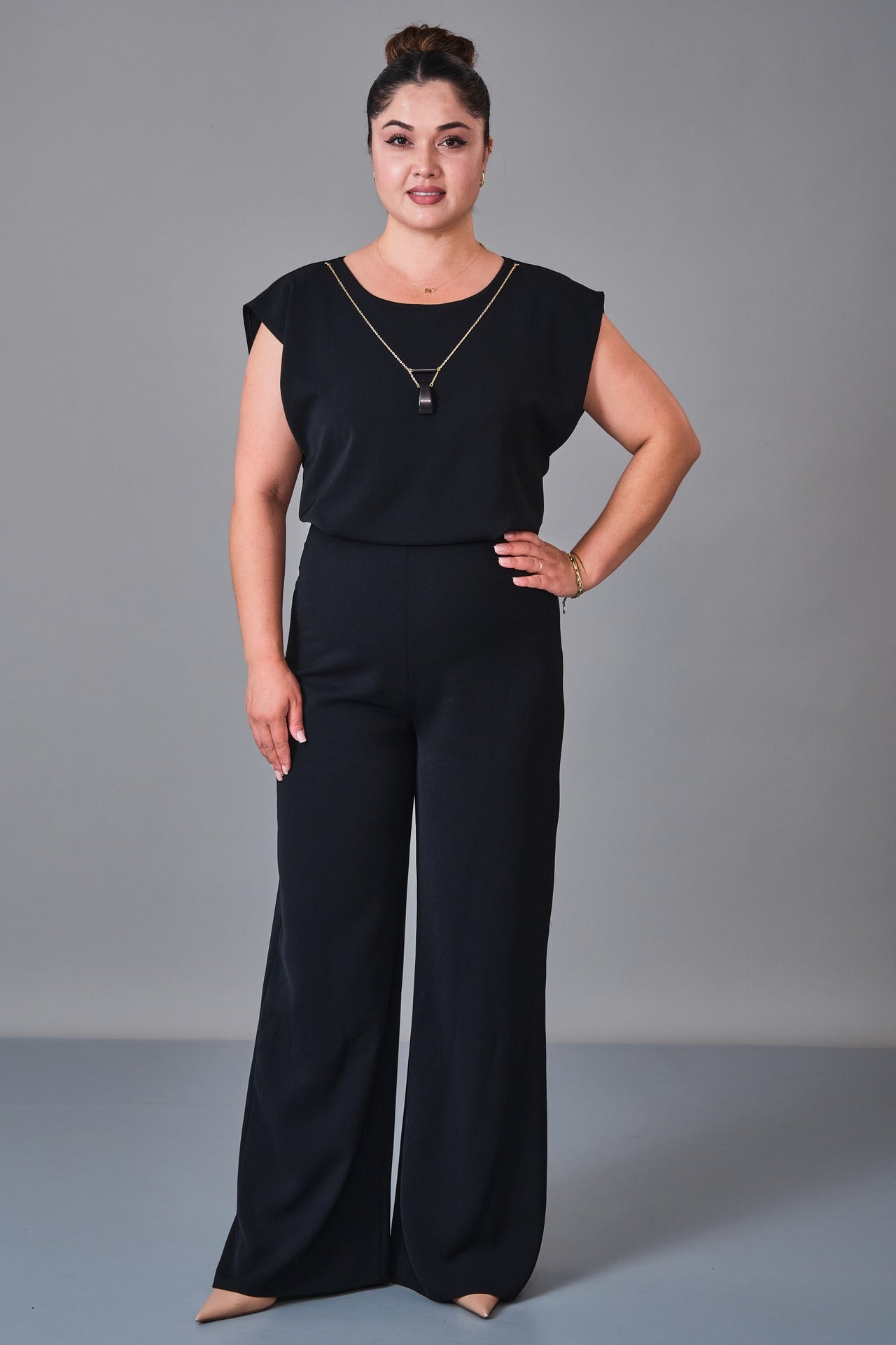 Selen - Plus Size Overalls (SLN27K541133) - 8690200243219