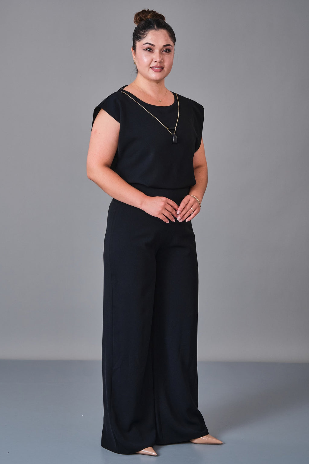 Selen - Plus Size Overalls (SLN27K541133) - 8690200243219