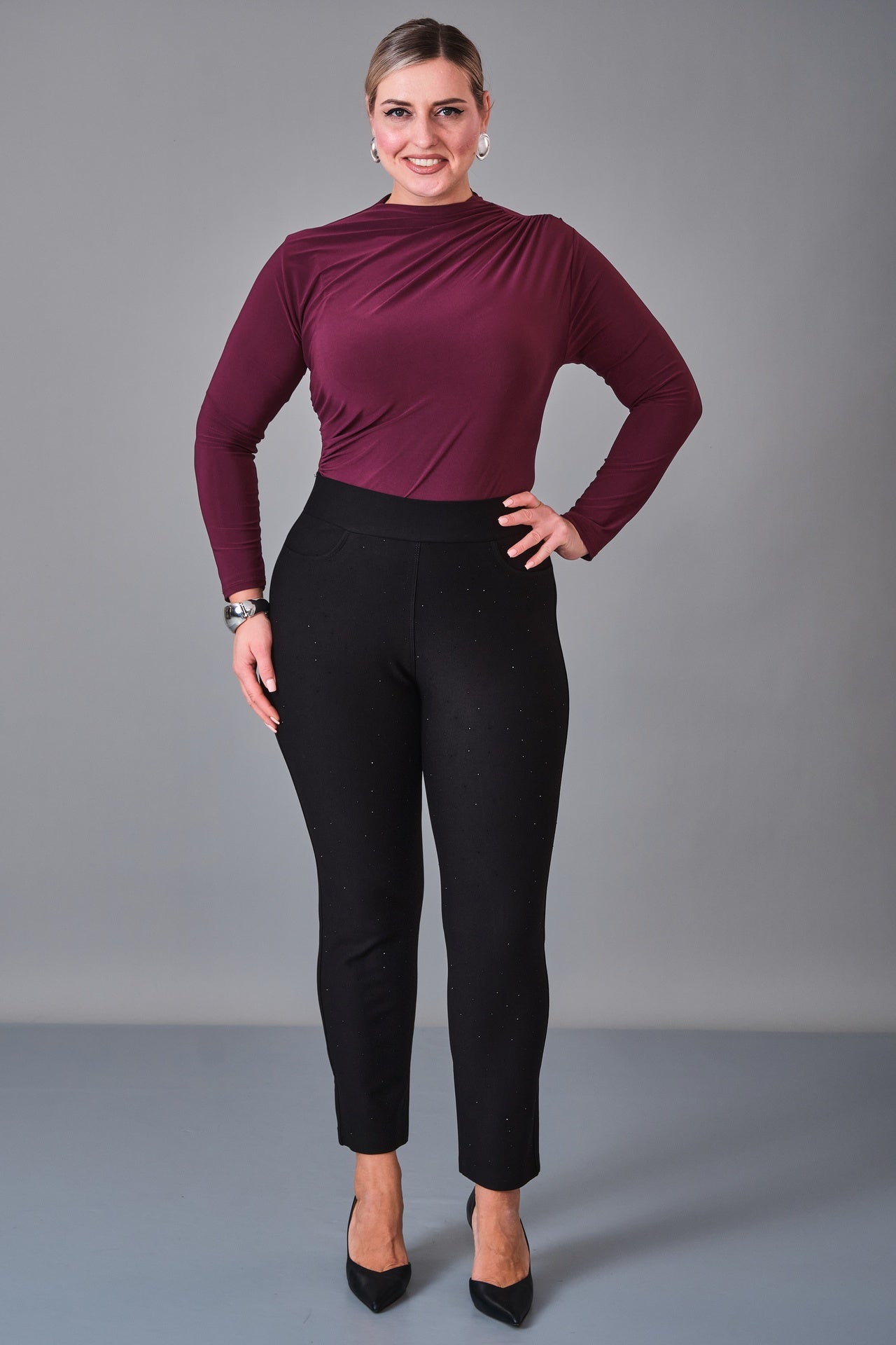 Elitline - Plus Size Trousers (ELT27K1-01-4058) - 8690200243325