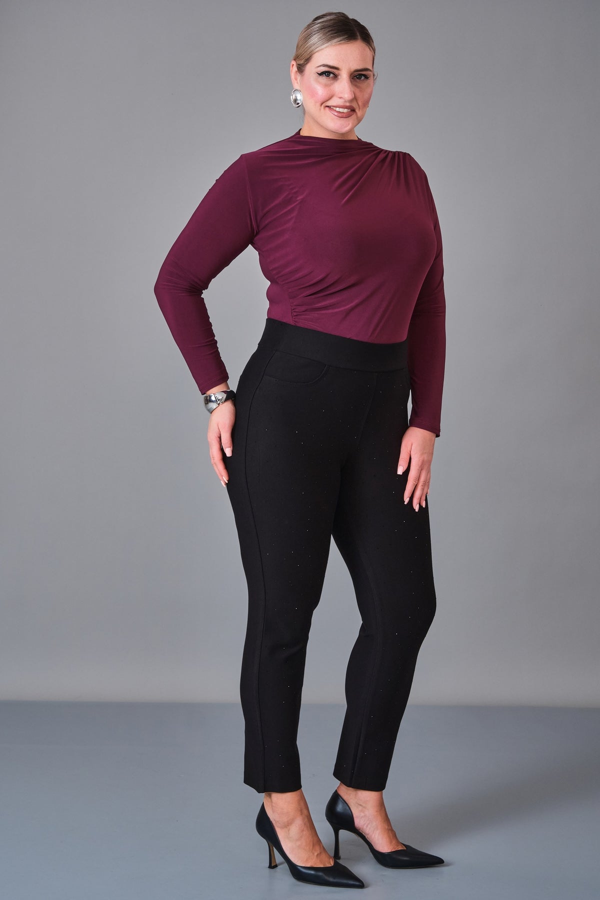 Elitline - Plus Size Trousers (ELT27K1-01-4058) - 8690200243325