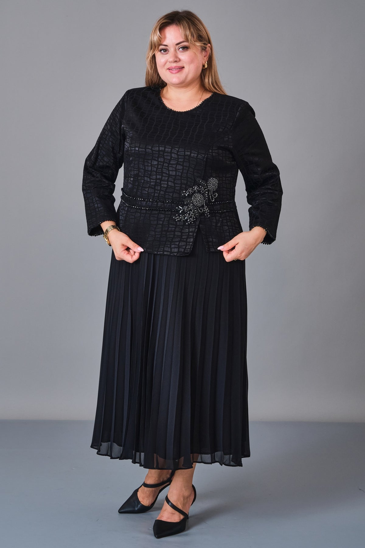 Gumanize - Plus Size Dress (GMZ2026-159-7323) - 8690200243516