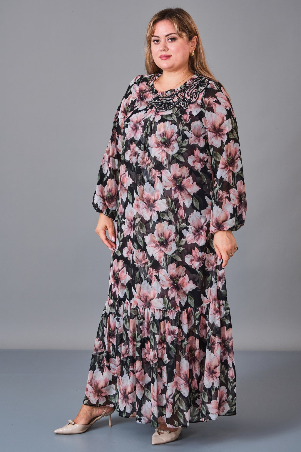 Gumanize - Plus Size Dress (GMZ2027-104-8526) - 8690200243530