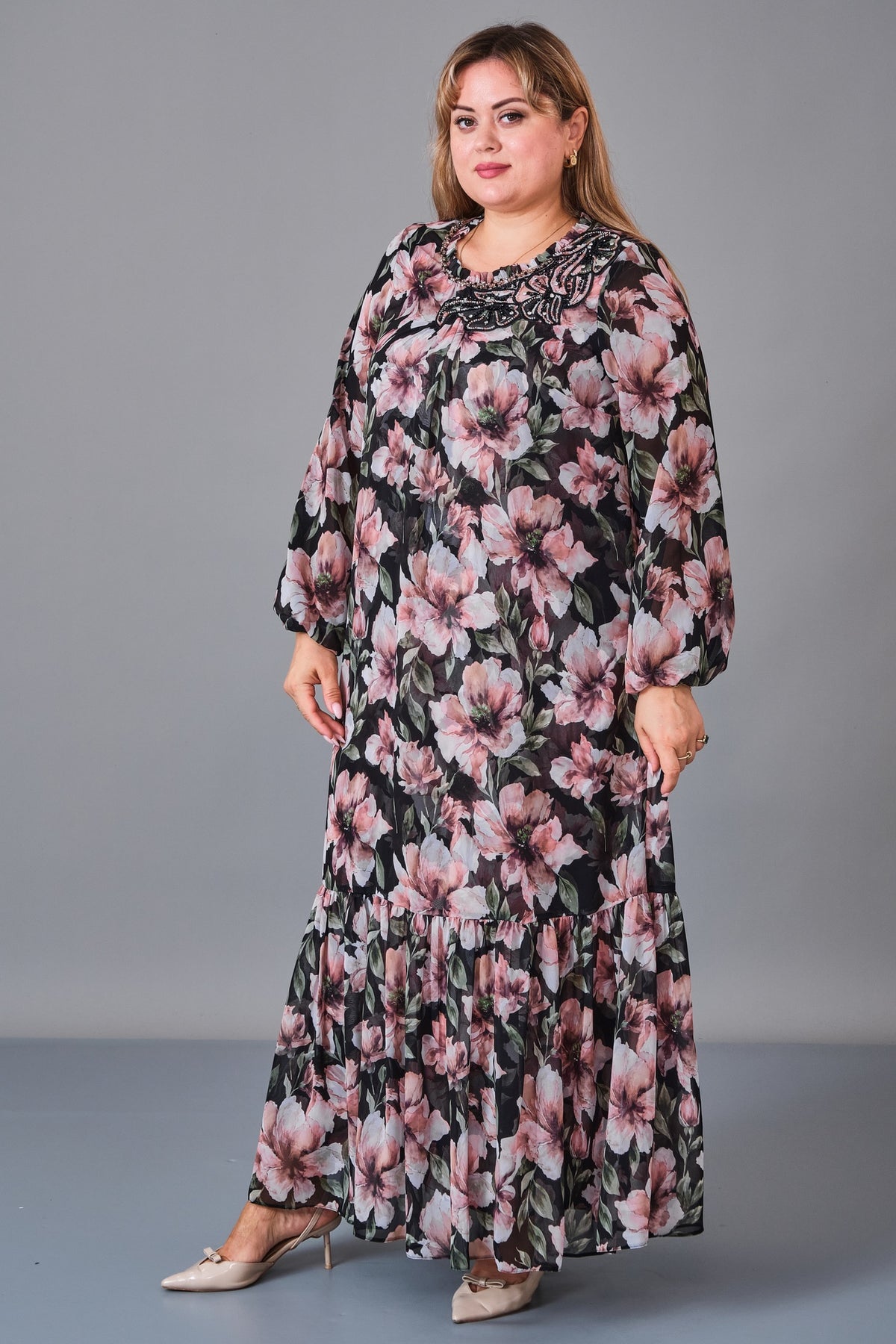 Gumanize - Plus Size Dress (GMZ2027-104-8526) - 8690200243530