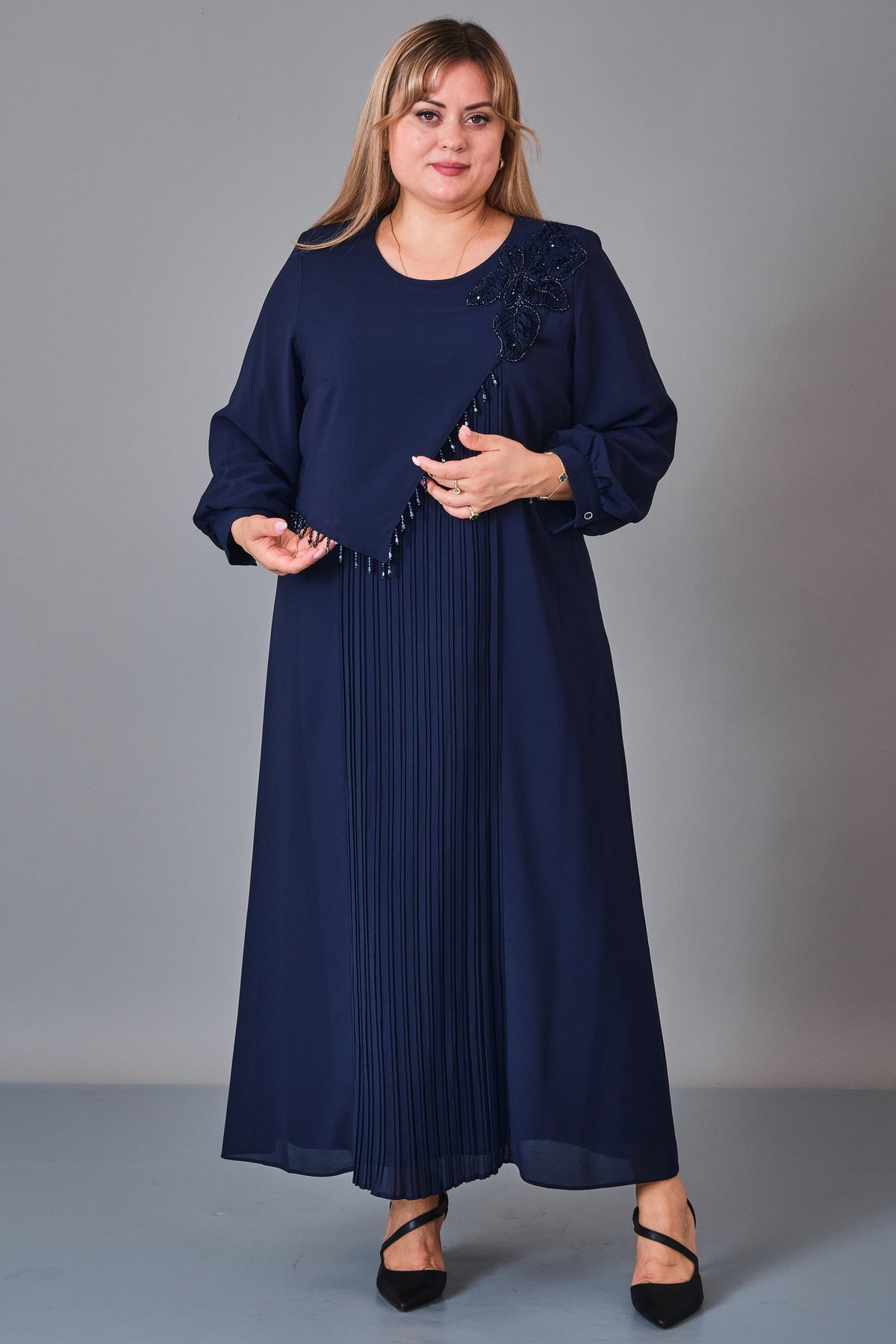 Gumanize - Plus Size Dress (GMZ2027-38-8269) - 8690200243554