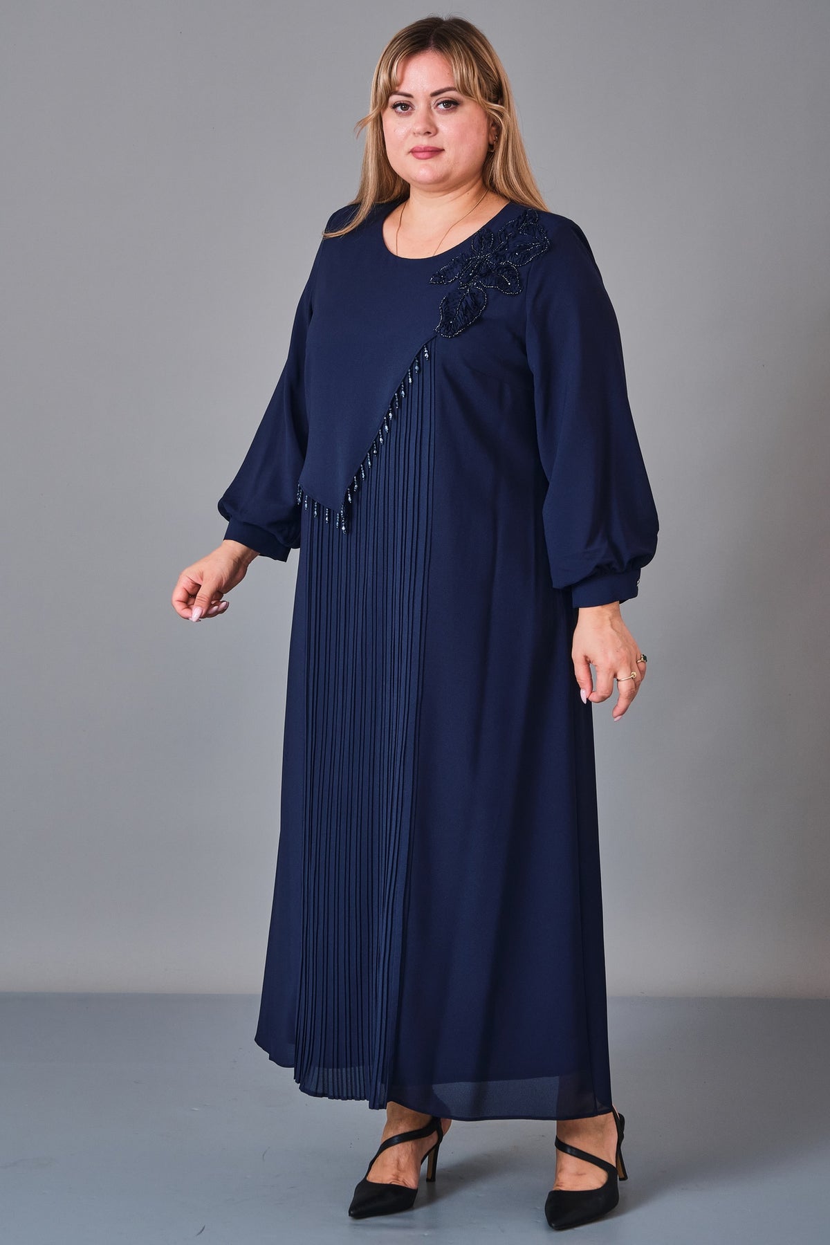 Gumanize - Plus Size Dress (GMZ2027-38-8269) - 8690200243554