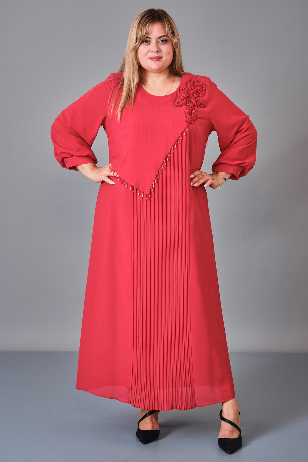Gumanize - Plus Size Dress (GMZ2027-38-8269) - 8690200243585