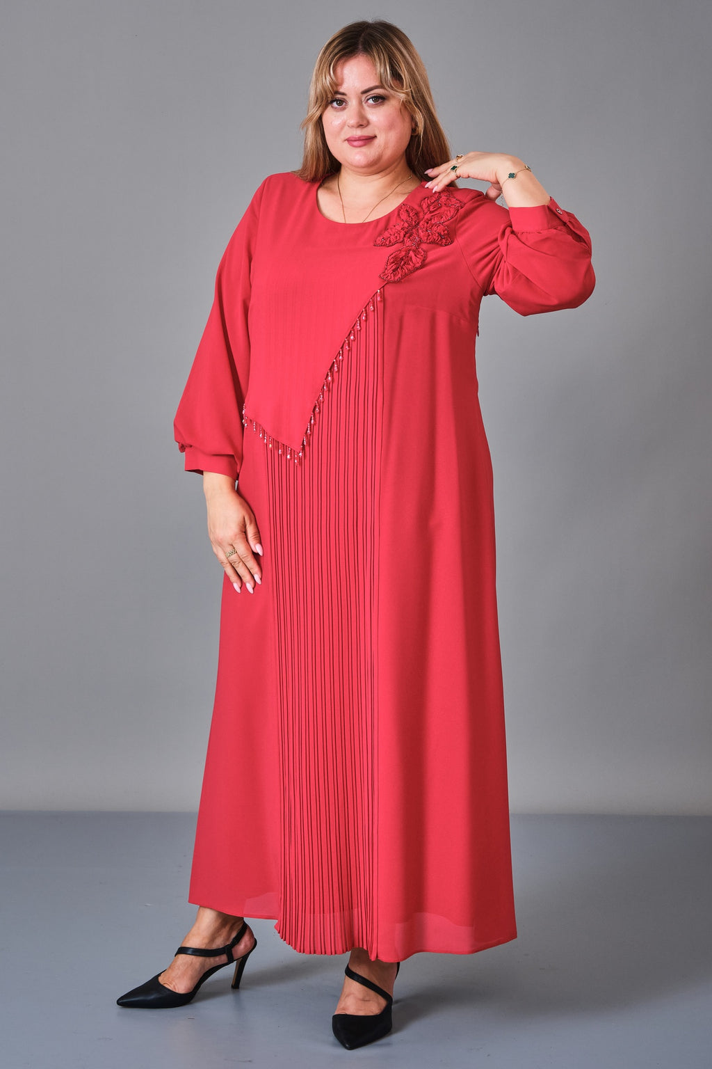Gumanize - Plus Size Dress (GMZ2027-38-8269) - 8690200243585