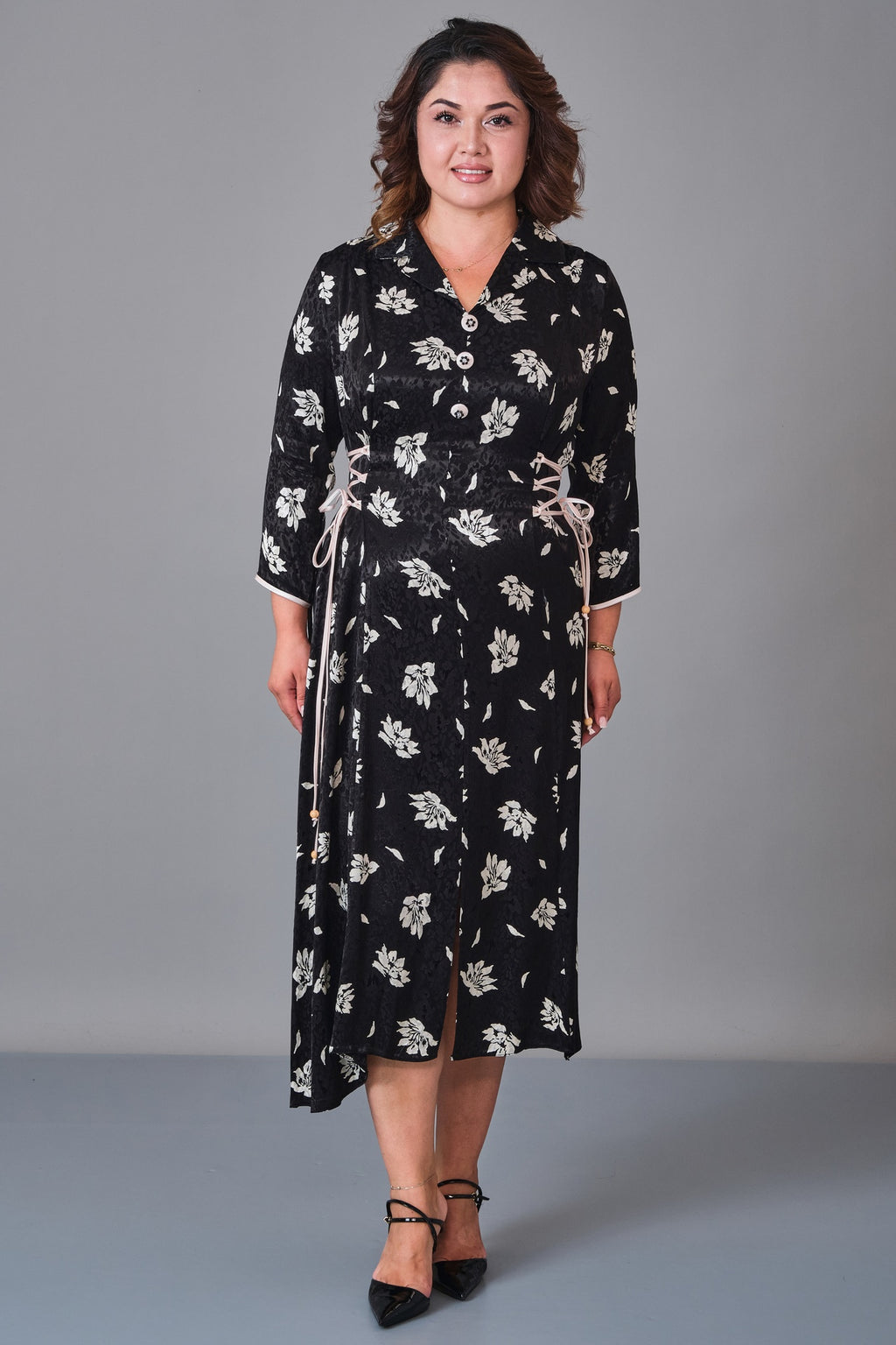 Dress Port - Plus Size Dress (DSP27K5805) - 8690200243752