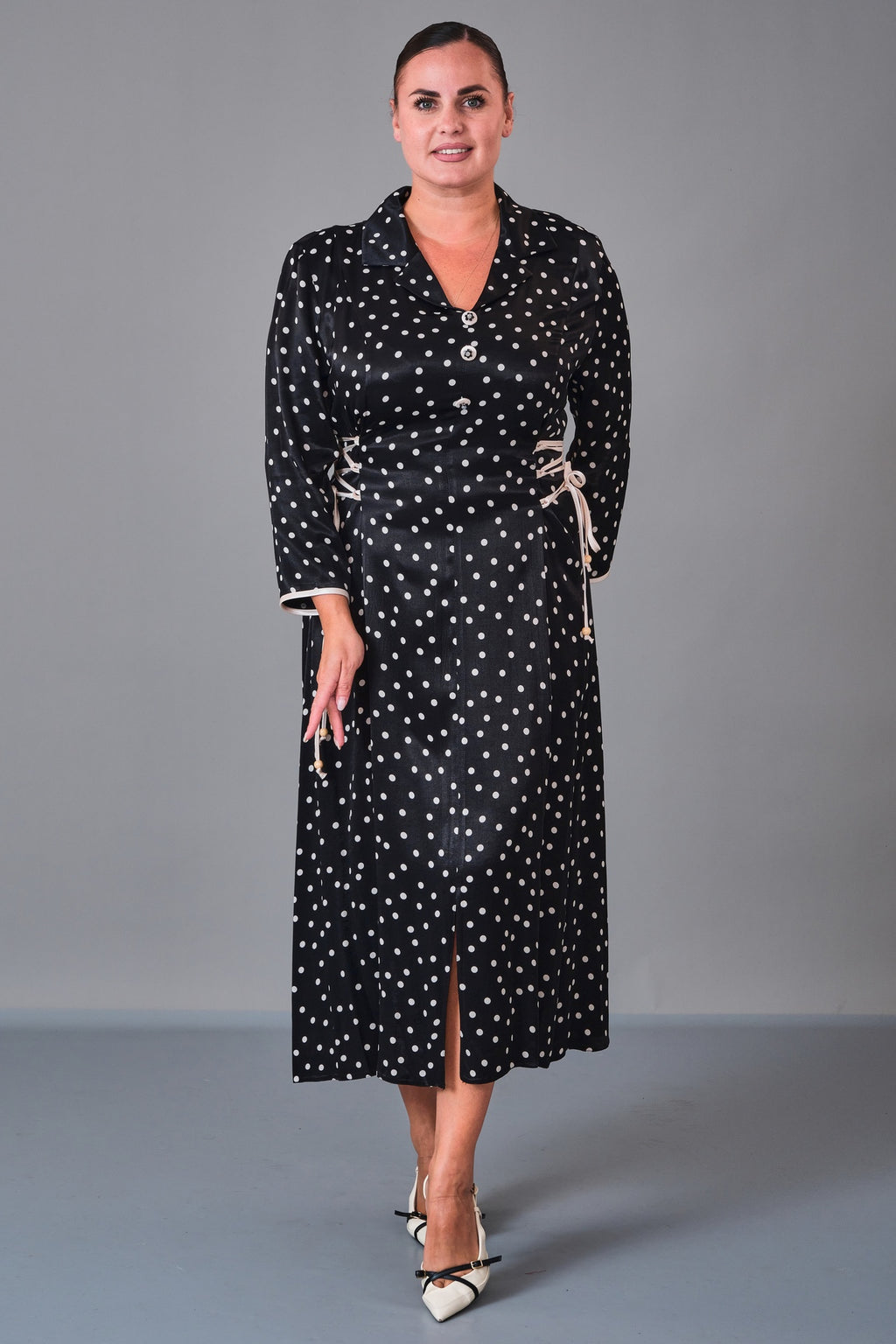 Dress Port - Plus Size Dress (DSP27K5805) - 8690200243769
