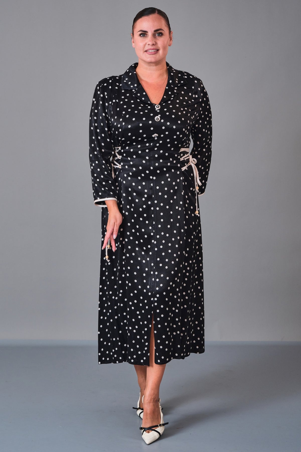 Dress Port - Plus Size Dress (DSP27K5805) - 8690200243769