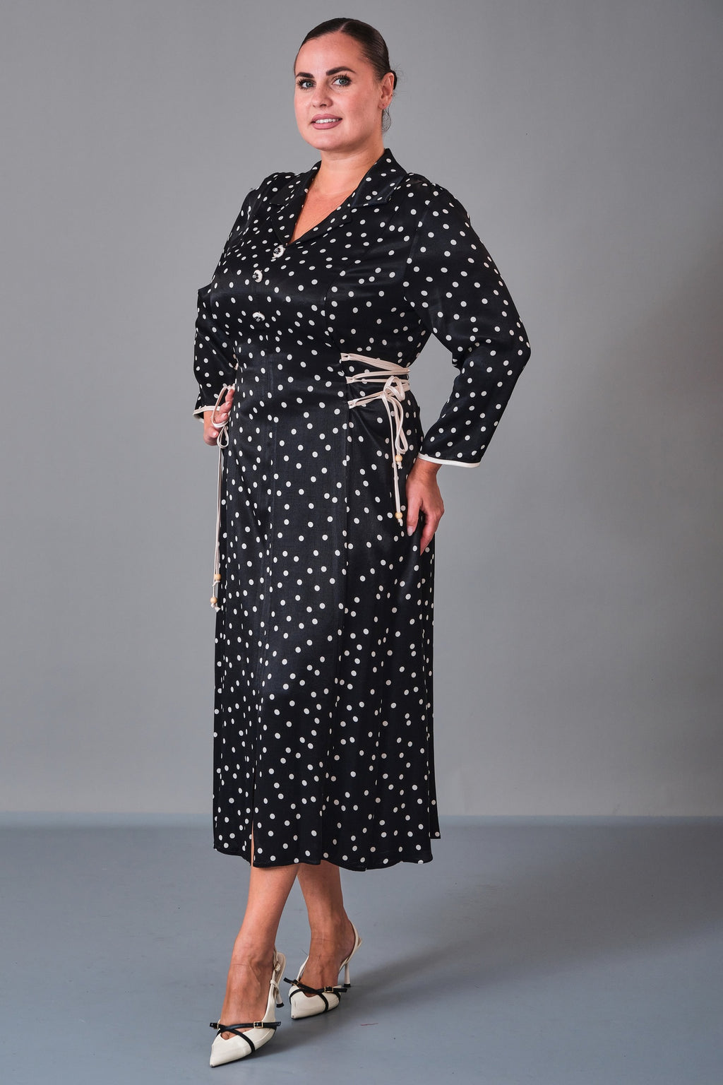 Dress Port - Plus Size Dress (DSP27K5805) - 8690200243769