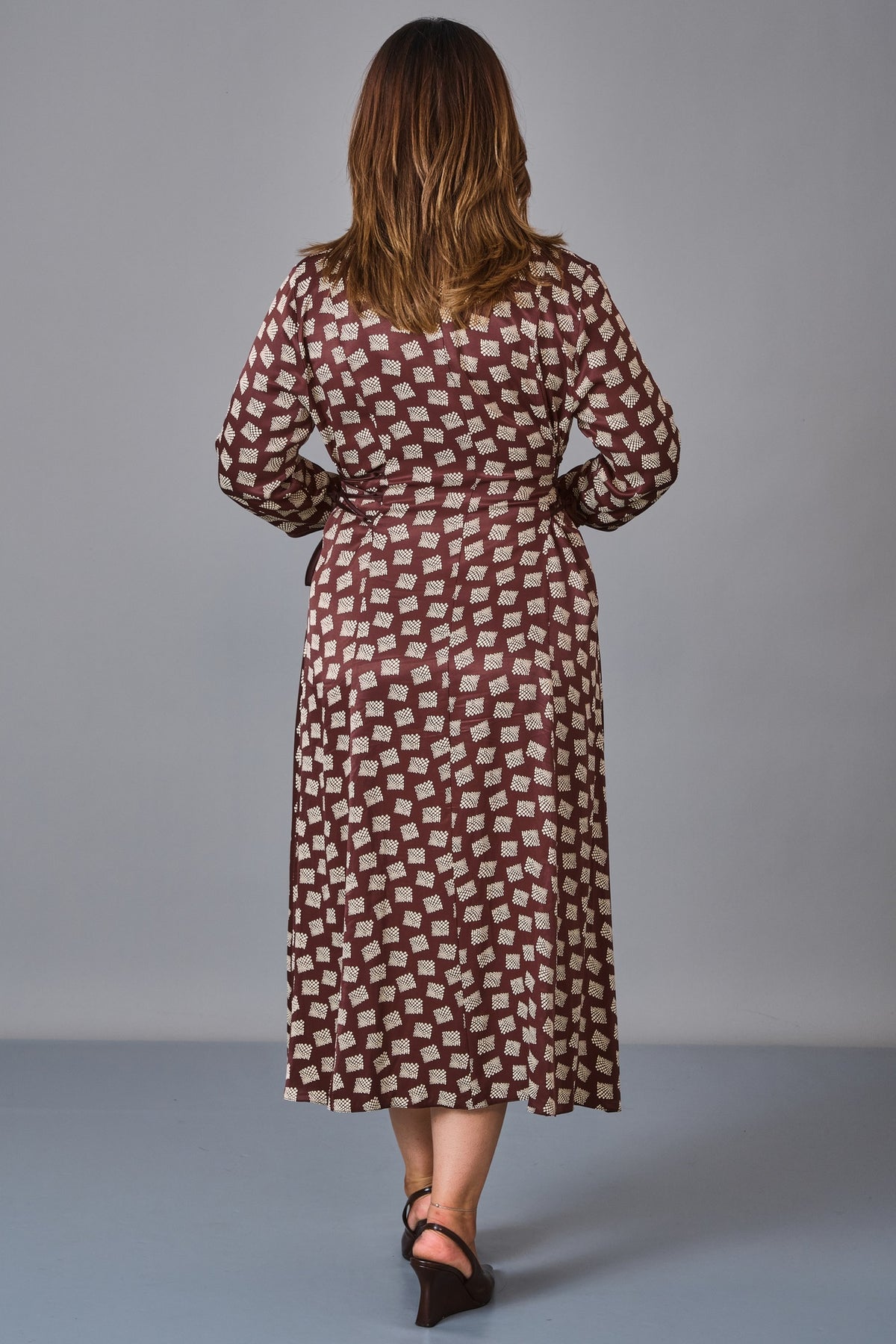 Dress Port - Plus Size Dress (DSP27K5805) - 8690200243783