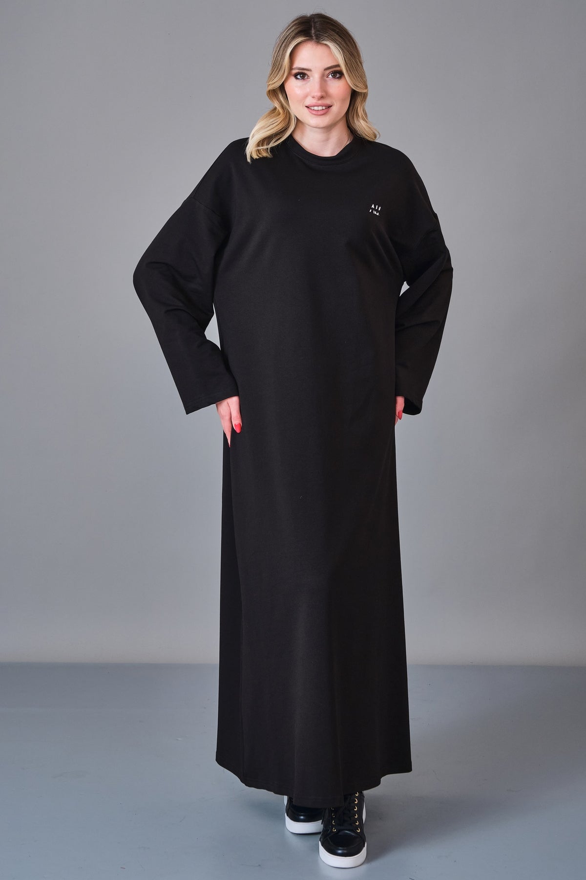 Allblack - Regular Size Dress (ALL27K5004) - 8690200243929