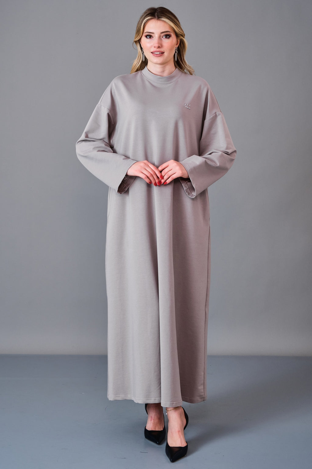Allblack - Regular Size Dress (ALL27K5004) - 8690200243943