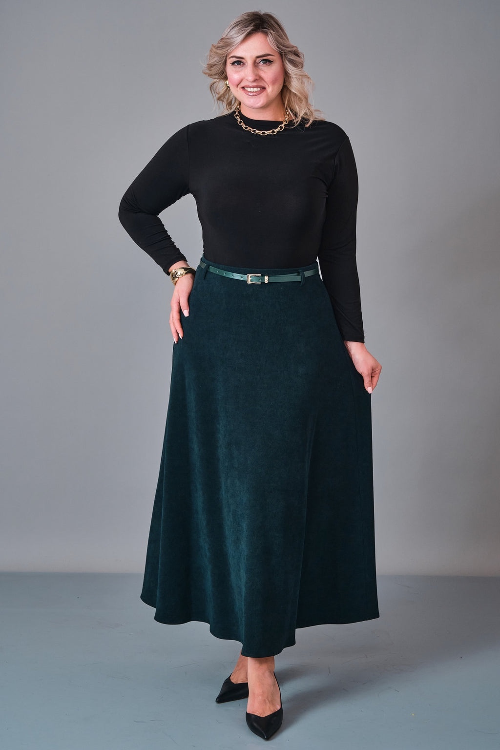 Elitline - Plus Size Skirt (ELT27K2-04-4020) - 8690200244025