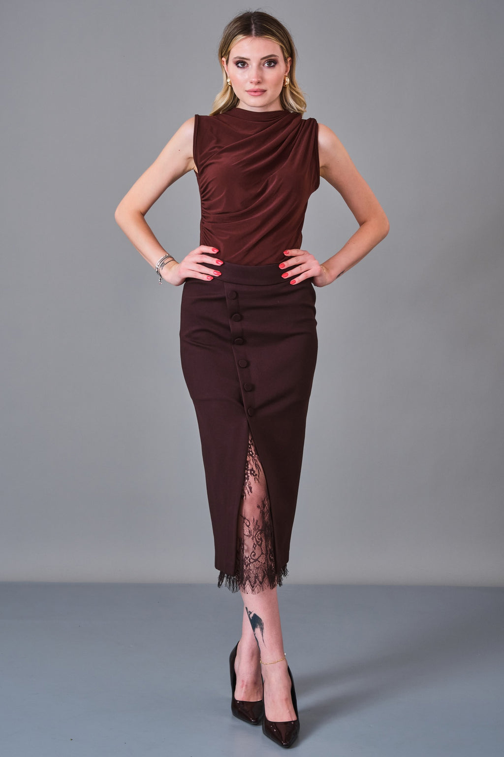 Cocomika - Regular Size Skirt (CMK27K13001) - 8690200244056