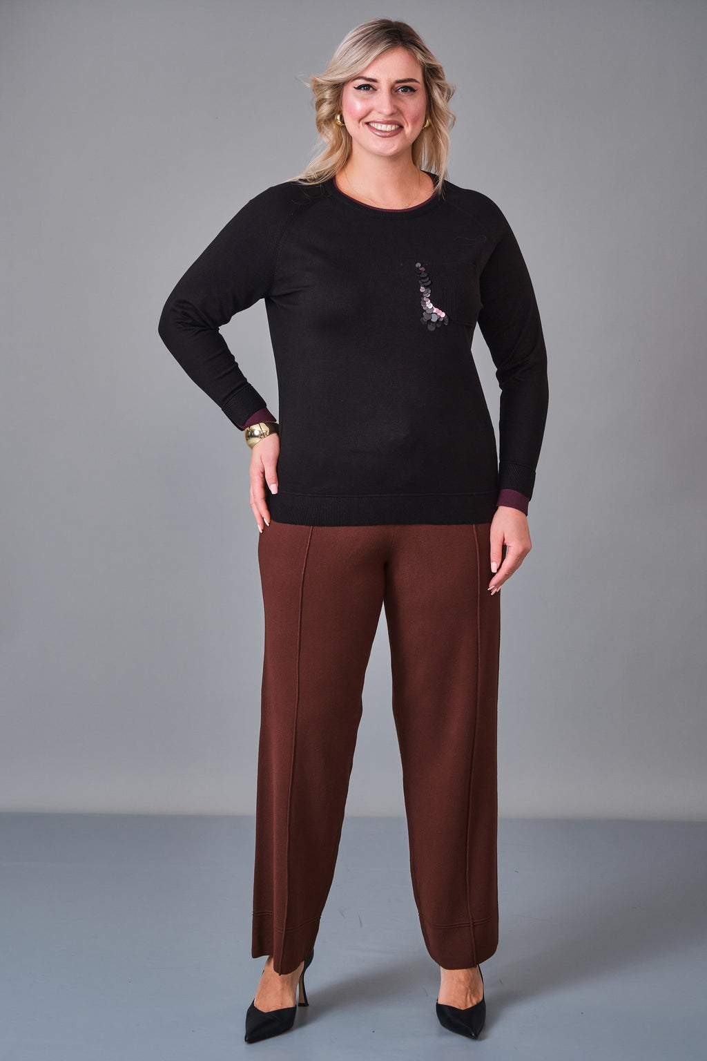 Xlife - Plus Size Knitwear (XLF27K8017) - 8690200244544