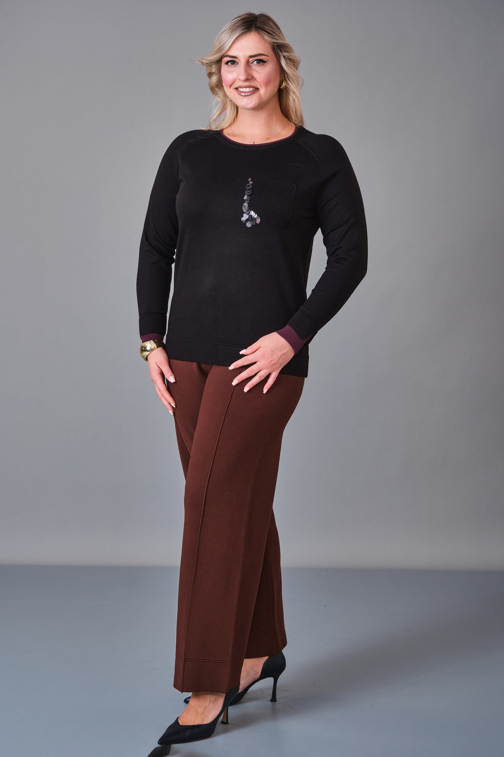 Xlife - Plus Size Knitwear (XLF27K8017) - 8690200244544