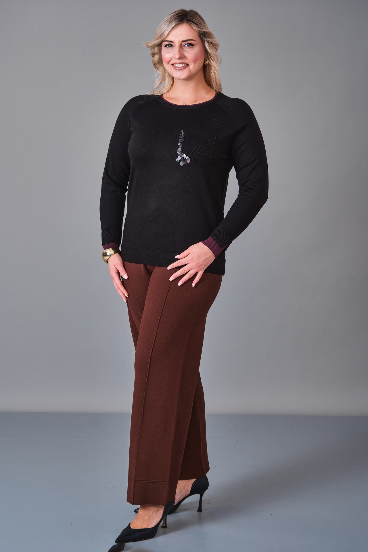 Xlife - Plus Size Knitwear (XLF27K8017) - 8690200244544