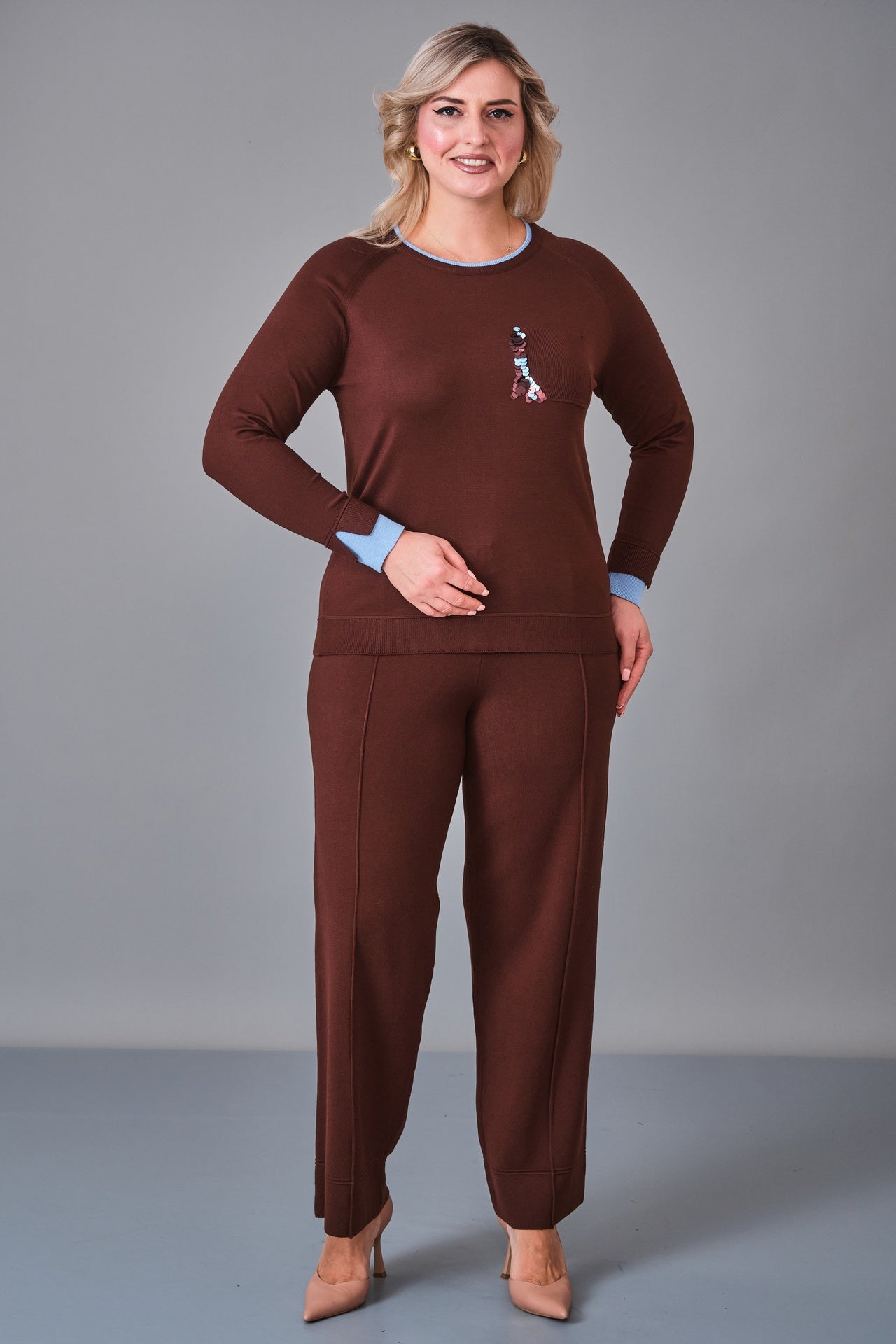 Xlife - Plus Size Knitwear (XLF27K8017) - 8690200244551