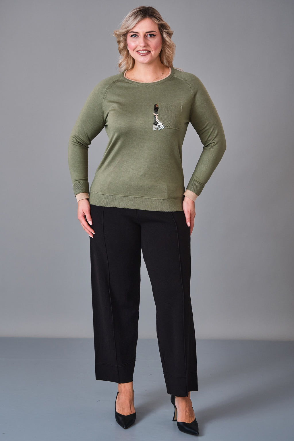 Xlife - Plus Size Knitwear (XLF27K8017) - 8690200244568