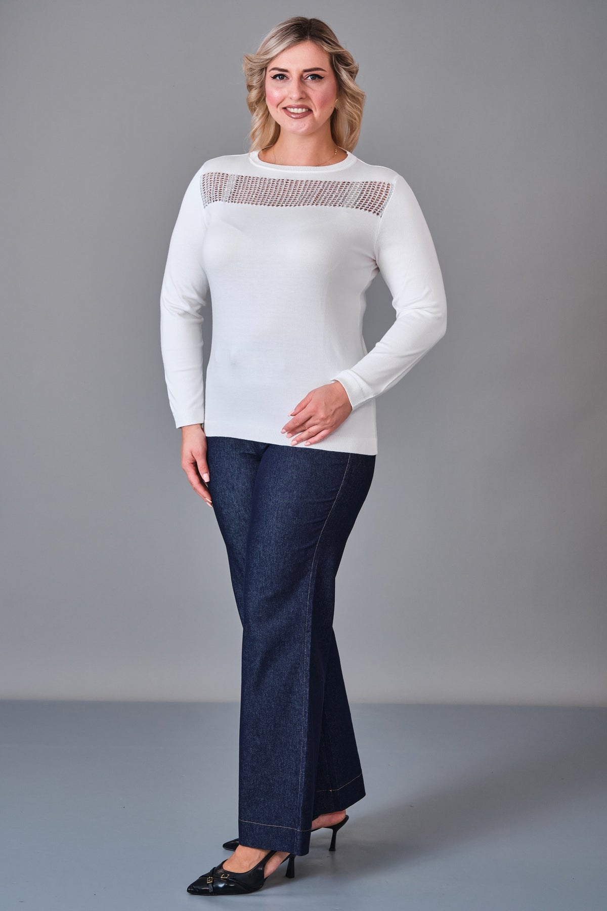 Xlife - Plus Size Jumper (XLF27K8019) - 8690200244582
