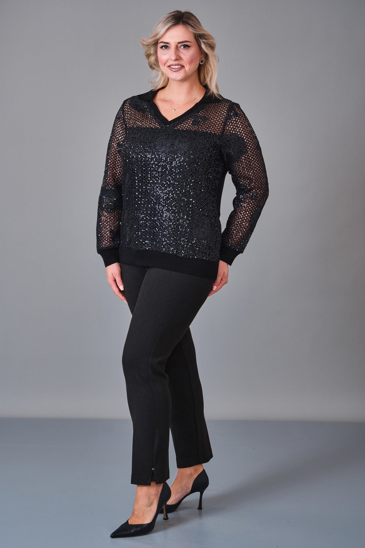 Xlife - Plus Size Blouse (XLF27K8062) - 8690200244599
