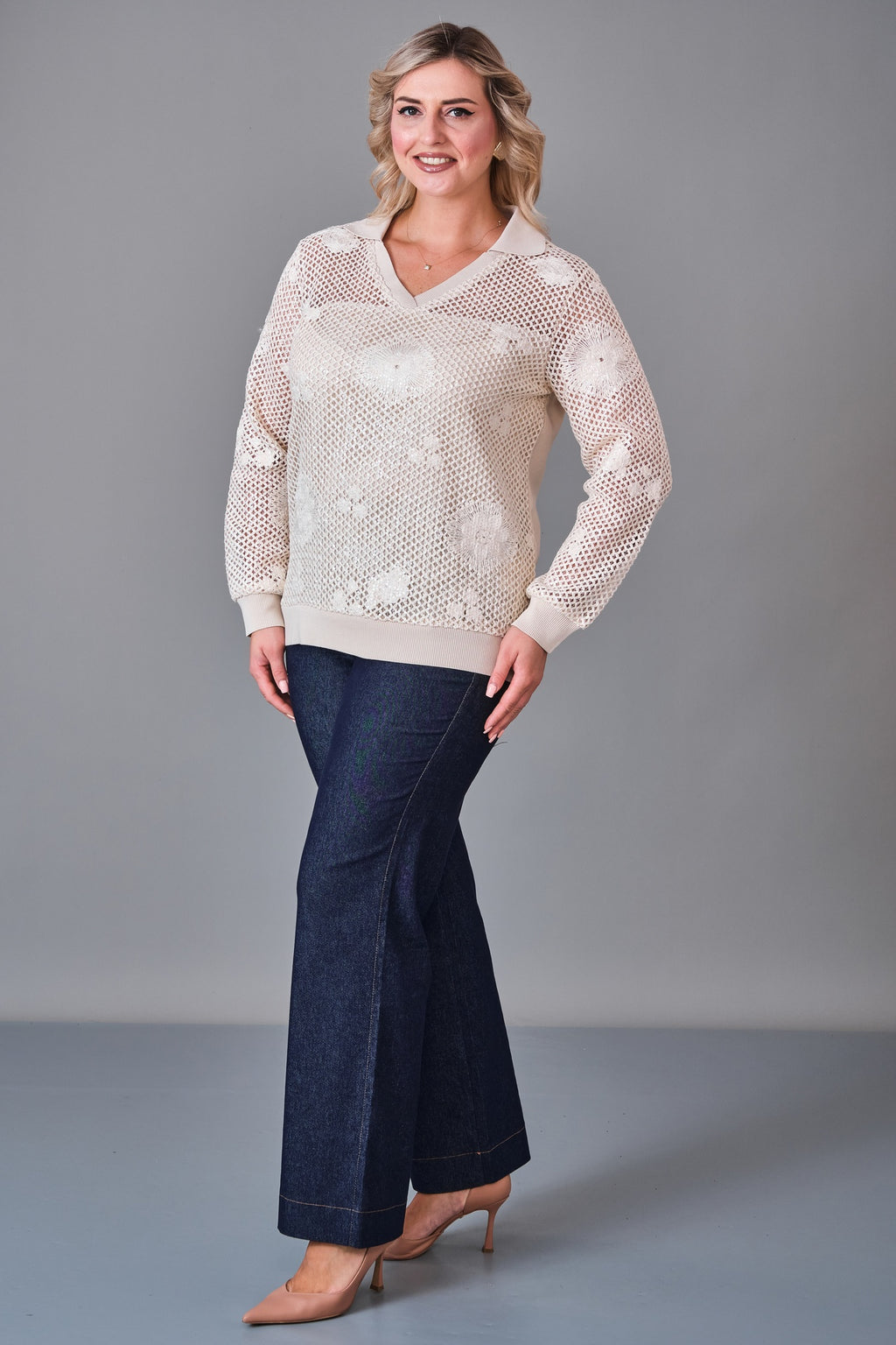 Xlife - Plus Size Blouse (XLF27K8062) - 8690200244605