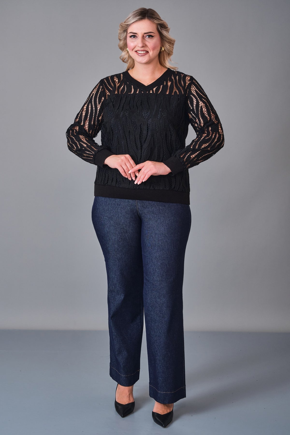 Xlife - Plus Size Blouse (XLF27K8063) - 8690200244612