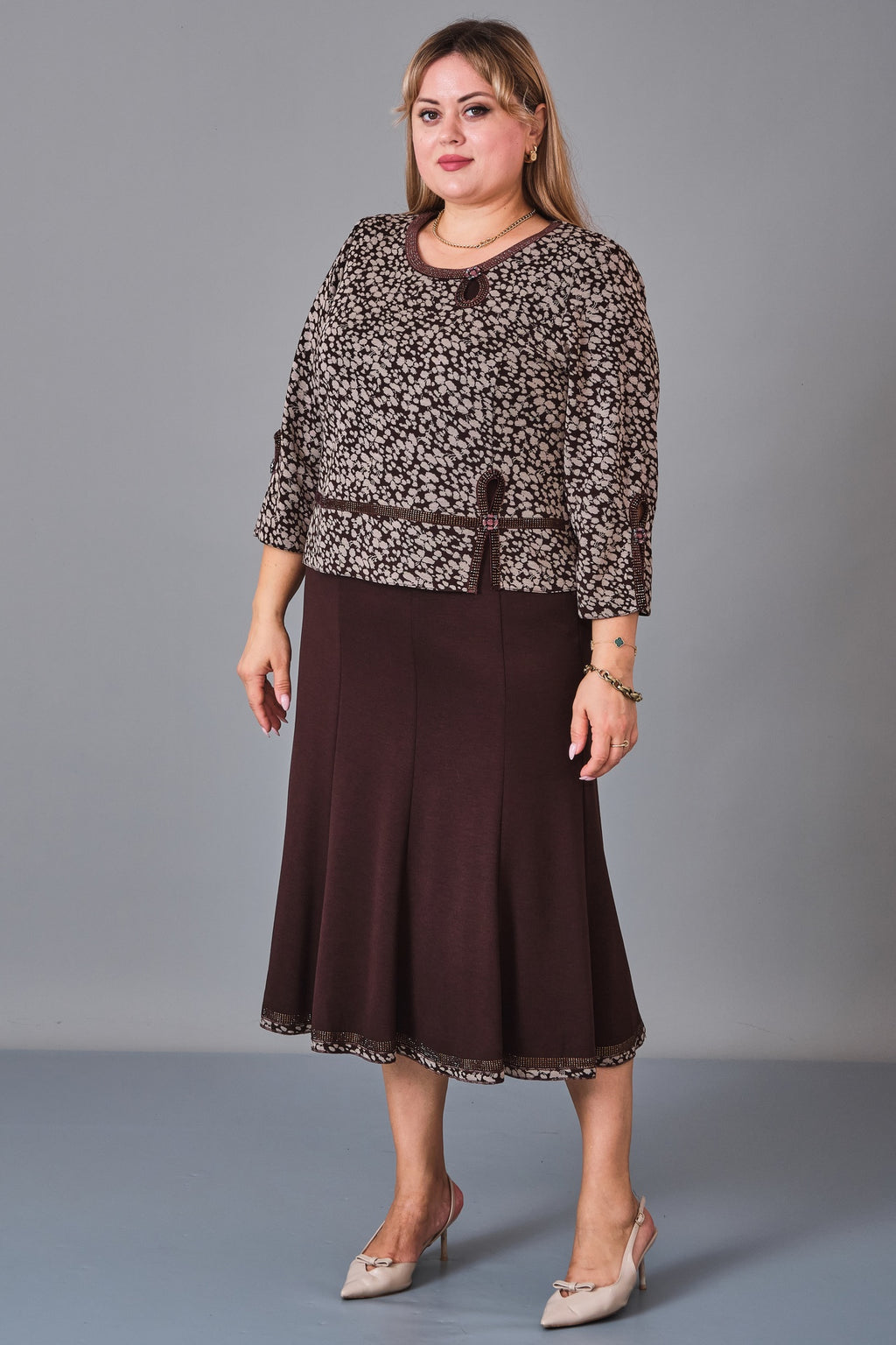 Gumanize - Plus Size Dress (GMZ2026-105-6331) - 8690200244827